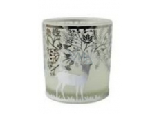 Albi Christmas glass candlestick - deer 7 cm