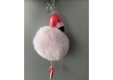 Albi Hairy Keyring Flamingo 8 cm