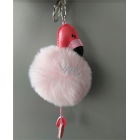 Albi Hairy keychain Flamingo 8 cm
