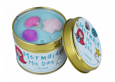 Bomb Cosmetics Mermaid Pleasure - Mermaid My Day Scented natural, handmade candle in a tin can burns for up to 35 hours