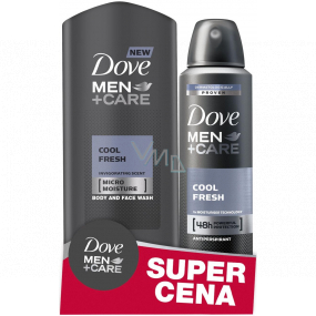Dove Men + Care Cool Fresh shower gel 250 ml + antiperspirant spray for men 150 ml, duopack