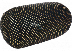 Albi Relaxation pillow Black and gold polka dots 43 x 15 cm
