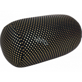 Albi Relaxation pillow Black and gold polka dots 43 x 15 cm