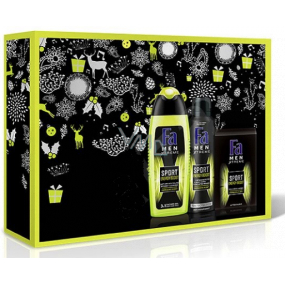 Fa Men Energy Boost shower gel 250 ml + deodorant spray 150 ml + aftershave 100 ml, cosmetic set