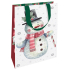 Nekupto Gift paper bag with embossing 17.5 x 11 x 8 cm Christmas snowman