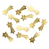 Wooden comets gold 6 cm 12 pieces