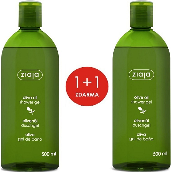 Ziaja Olive oil shower gel for all skin types 2 x 500 ml, duopack
