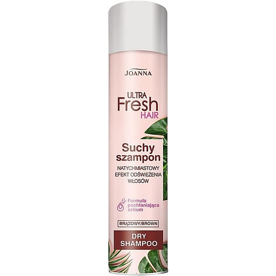 Joanna Ultra Fresh Hair Dry Shampoo Dark Brown dry shampoo for brown hair 200 ml