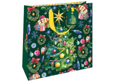 Nekupto Gift paper bag luxury 33 x 33 cm Christmas tree