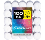 Emocio Tea lights white, burning time 8 hours 100 pieces