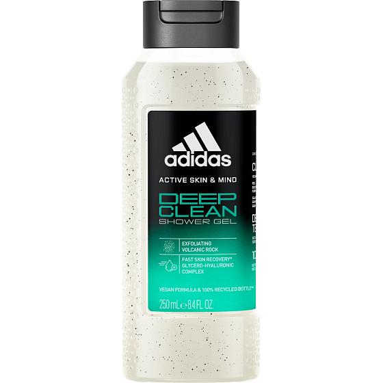 Adidas Deep Clean shower gel with peeling effect for men 250 ml