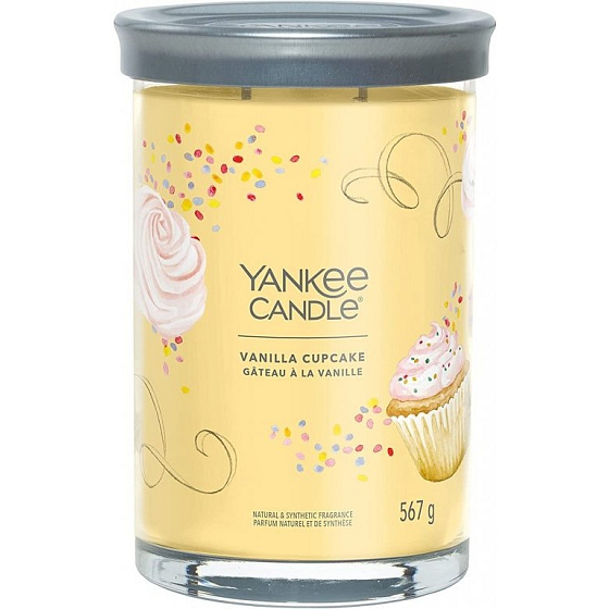 Yankee Candle Vanilla Cupcake - Vanilla Cupcake scented candle Signature Tumbler large glass 2 wicks 567 g