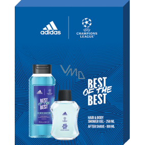Adidas UEFA Champions League Best of The Best aftershave 100 ml + shower gel 250 ml, cosmetic set for men