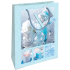 Nekupto Gift paper bag 14 x 11 x 6,5 cm Christmas blue, candles