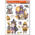 Window film Halloween Wizard with glitter 29 x 41 cm