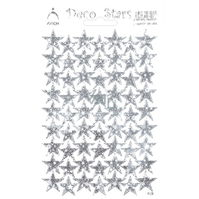 Arch Holographic Decorative Stickers Starfish Silver Smooth 12 x 18 cm