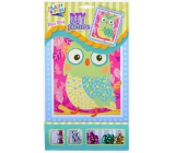 Play & fun Mosaic with glittering sequins Owl 23 x 16 cm