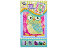 Play & fun Mosaic with glittering sequins Owl 23 x 16 cm