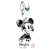 Charm Sterling silver 925 Disney Mickey Mouse, movie bracelet pendant