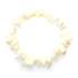 Pearl bracelet elastic chopped natural stone 19 cm, AA quality, symbol of femininity