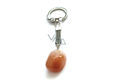 Agate Trommel keyring pendant natural stone, approx. 10 cm