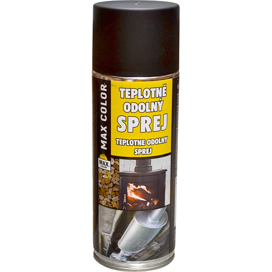 Max Color heat-resistant paint 300 °C, black, 400 ml
