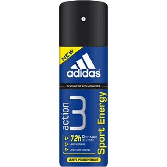 Adidas Action 3 Sport Energy antiperspirant deodorant spray for men 150 ml