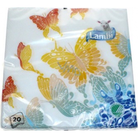 Lambi Paper napkins 3 ply 33 x 33 cm20 pieces Easter Butterflies