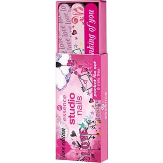 Essence Studio Nails Pocket File Set Love Edition set of files 6 pieces