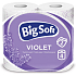 Big Soft Violet 2-ply toilet paper, 4 rolls, 20 m roll