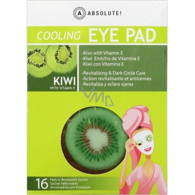 Absolute New York Cooling Eye Pad Kiwi with Vitamin E Cooling Eye Pads 16 pieces
