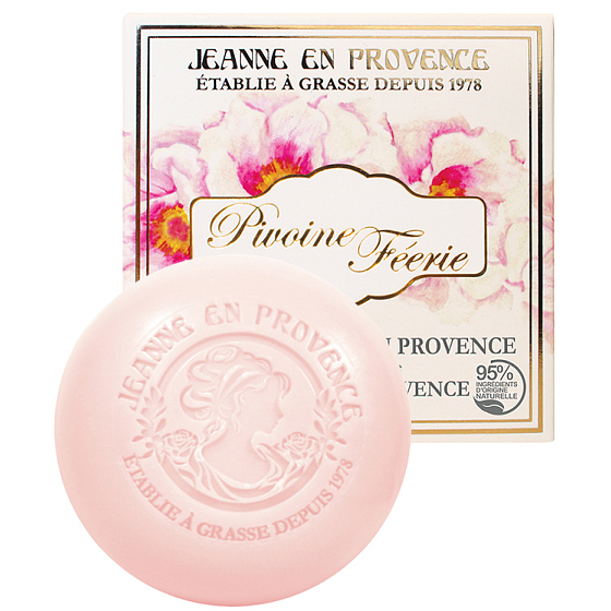 Jeanne en Provence Pivoine Féérie - Peony fairy solid toilet soap 100 g