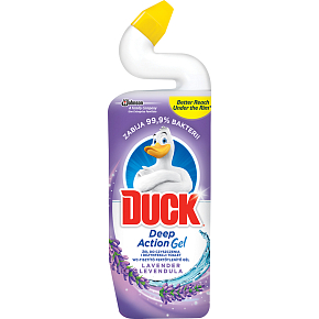 Duck 5in1 Lavender Toilet Liquid Cleaner with Lavender Scent, 750 ml
