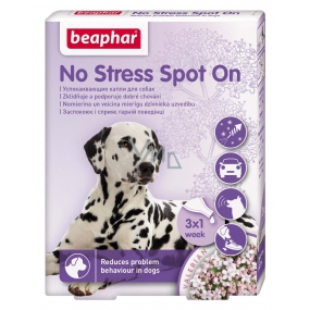 Beaphar No Stress Pipette for calming, removing stress, anxiety dog 3 x 0.7 ml