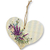 Bohemia Gifts Wooden decorative heart with Lavender print 13 cm