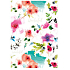 Ditipo Gift wrapping paper 70 x 200 cm white, red flowers