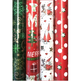 Zöwie Gift wrapping paper 70 x 500 cm Christmas white Christmas elf with reindeer