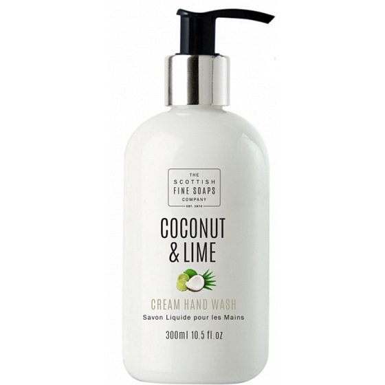 Scottish Fine Soaps Coconut and Lime Creamy Hand Wash Dispenser 300 ml