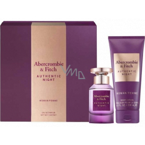 Abercrombie & Fitch Authentic Night Woman Eau de Parfum for Women 50 ml + Body Lotion 200 ml, gift set