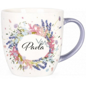 Albi Flowering mug with the name of Paul 380 ml