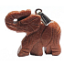 Goldstone gold elephant pendant hand cut figurine 3,5 cm, stone of ambition