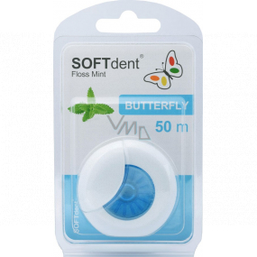 Soft Dent Butterfly Dental Floss with Mint 50 m