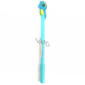 Albi Liner rubber pen with black refill, blue Seahorse 17 cm