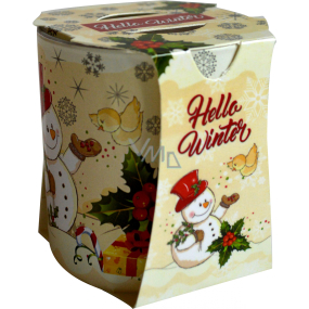 Admit Verona Latern Hello Winter scented candle in glass 90 g