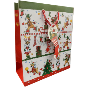 EP Line Paper gift bag 19 x 23 x 9 cm Christmas reindeer