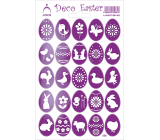 Arch Easter Decorative Stickers Holographic Eggs Purple 12 x 18 cm