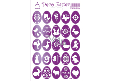 Arch Easter Decorative Stickers Holographic Eggs Purple 12 x 18 cm
