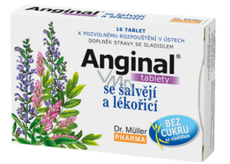 Dr. Müller Anginal tablets with sage and liquorice dietary supplement 16 tablets
