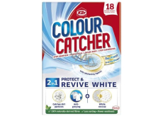 K2r Colour Catcher Stop Staining Washing Wipes for white linen and white revival 18 pieces