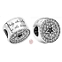 Charm Sterling silver 925 Congratulations with star, stopper, clip bead on anniversary bracelet